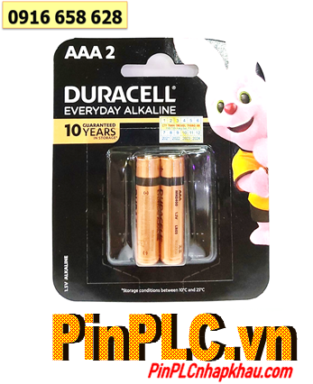 Duracell MN2400-LR03, Pin AAA 1.5v Alkaline Duracell MN2400-LR03 chính hãng (Vỉ 2viên-MẪU MỚI)